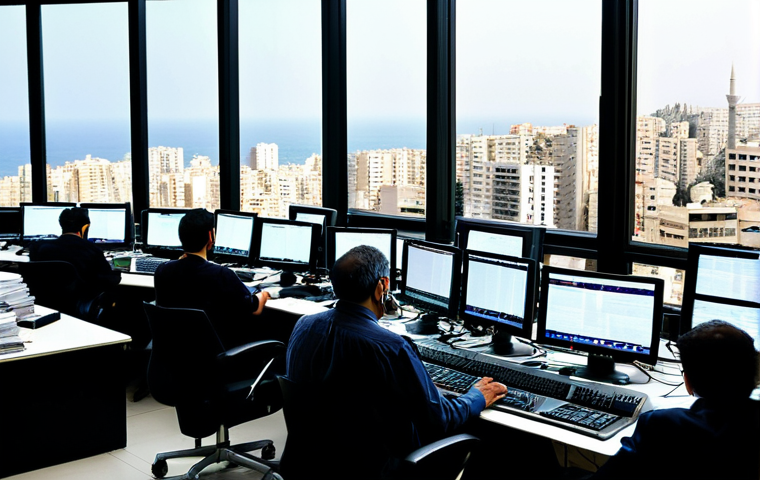 레바논의 주요 신문사와 언론 정보 - **

"A bustling newsroom in Beirut, Lebanon. Journalists are working at computers, surrounded by new...