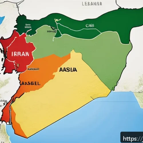 레바논의 주요 국제 관계  미국 프랑스 등 - A detailed geopolitical map of Lebanon showing various religious and ethnic communities with distinc...